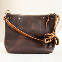 Loretta Leather Wool Pouch | Journey West