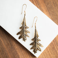 Oak Leaf Earrings no.2