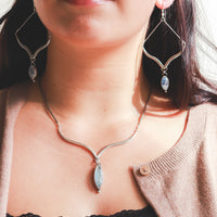 Moonstone Sagitta Earrings