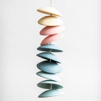 Yellow & Pink Ceramic Chimes | 10 Discs