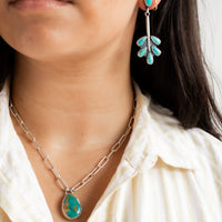 Turquoise Drip Splash! Earrings
