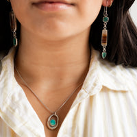 Sonoran Turquoise & Recycled Silver Necklace