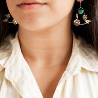 Sonoran Turquoise Bloom Swing Earrings