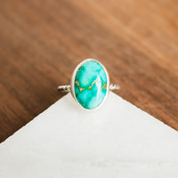 Size 8 | Sonoran Turquoise Oval Ring