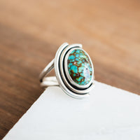 Size 9 | Catalina Turquoise Oval Ring