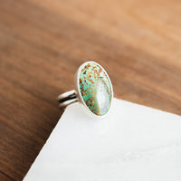 Size 7.75 | Evans Turquoise Oval Ring