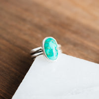 Size 6 | Emerald Valley Turquoise Oval Ring
