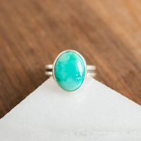 Size 9 | Emerald Valley Turquoise Oval Ring