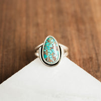 Size 8.5 | Catalina Turquoise Teardrop Ring