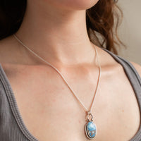 Golden Hills Turquoise Oval Necklace