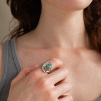 Size 9 | Catalina Turquoise Oval Ring