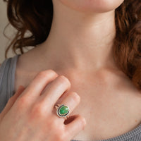 Size 8 | Catalina Turquoise Oval Ring