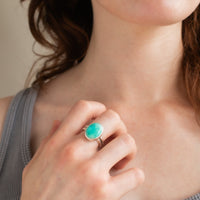 Size 9 | Emerald Valley Turquoise Oval Ring