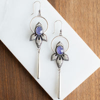 Iolite Iris Hoop Earrings no. 2