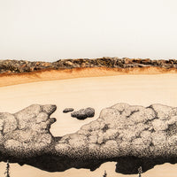 Stone Cloud Cabin | Drawing on Wood