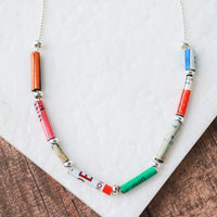 Vintage Metal Tube Necklace no.1