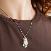 Variscite & Turquoise Duo Oval Necklace