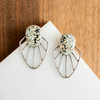 #8 Turquoise Radiate Stud Earrings 1