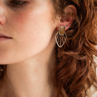 Ammonite Radiate Stud Earrings