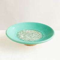 Ceramic & Glass Trinket Dish | Seafoam