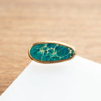 Size 7.5 | Sea Sediment Jasper Ring