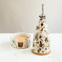 Coaster Set and Holder | Speckled