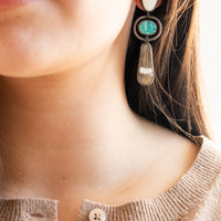 Wild Horse Magnesite Turquoise Earrings