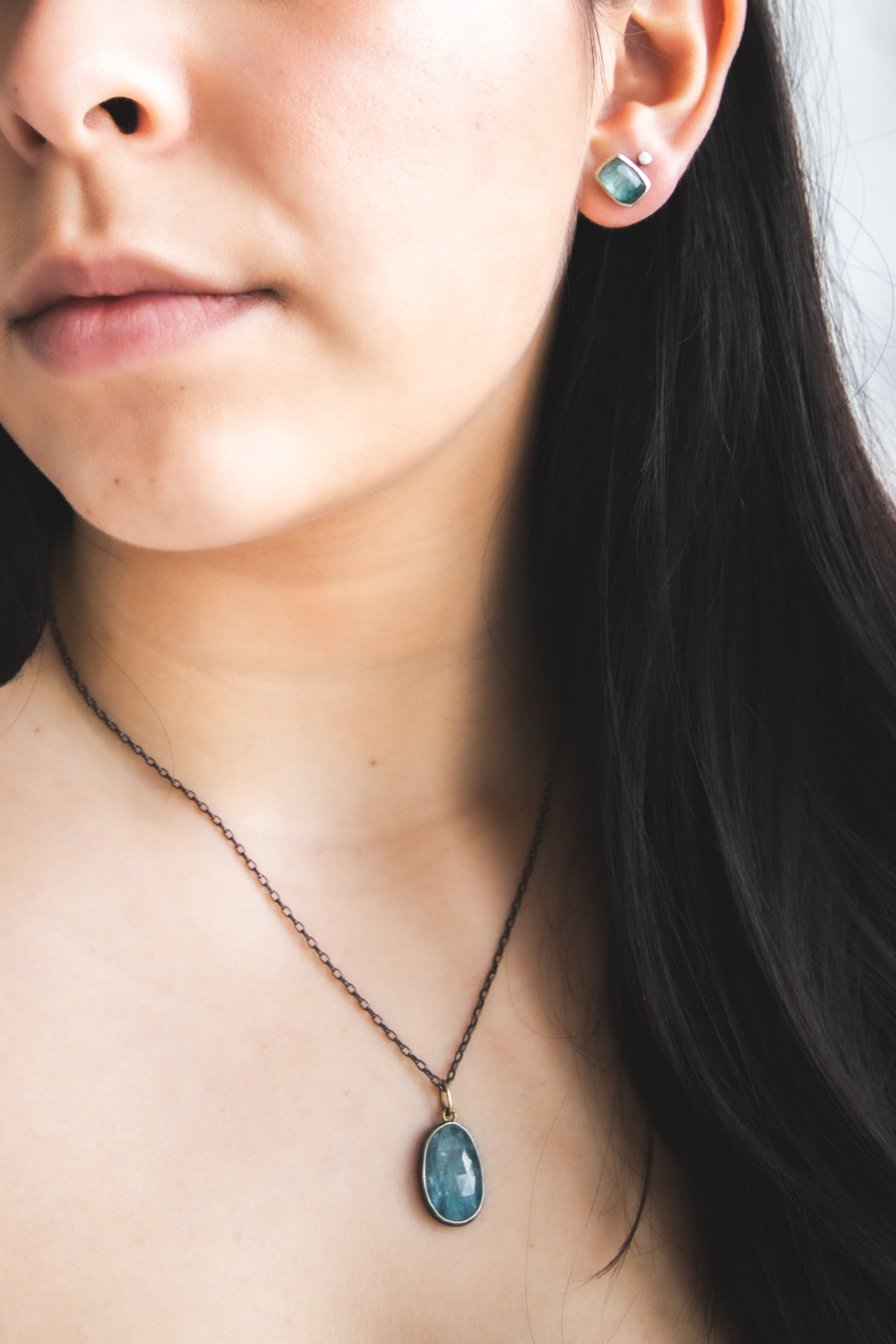 Kyanite 14k Drop Necklace