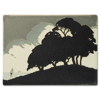 Motawi Pedro's Trees in Black - 6x8