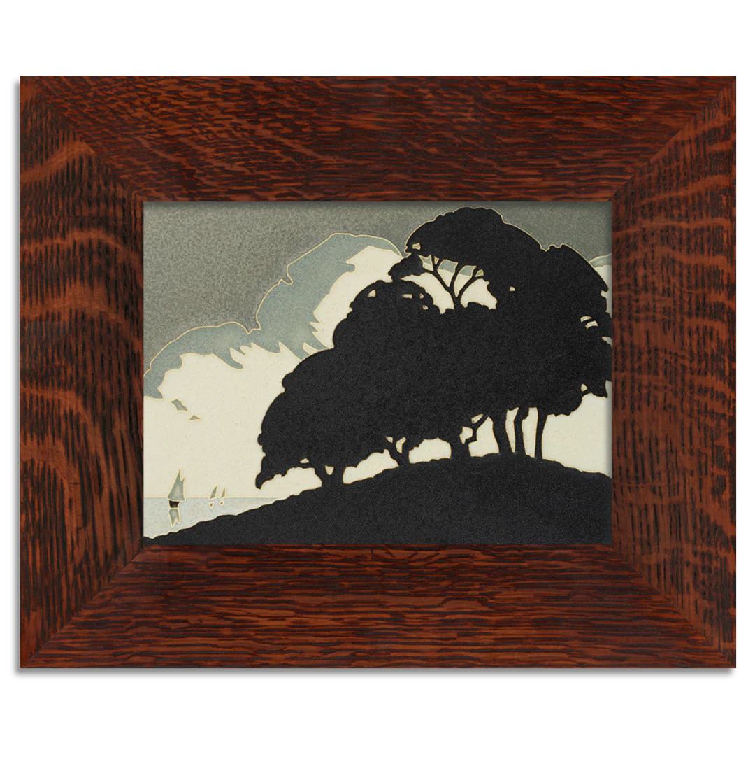 Motawi Pedro's Trees in Orange - 6x8 – The Artisan's Bench