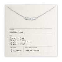May You Be Happy Necklace | Silver - The Artisan's Bench