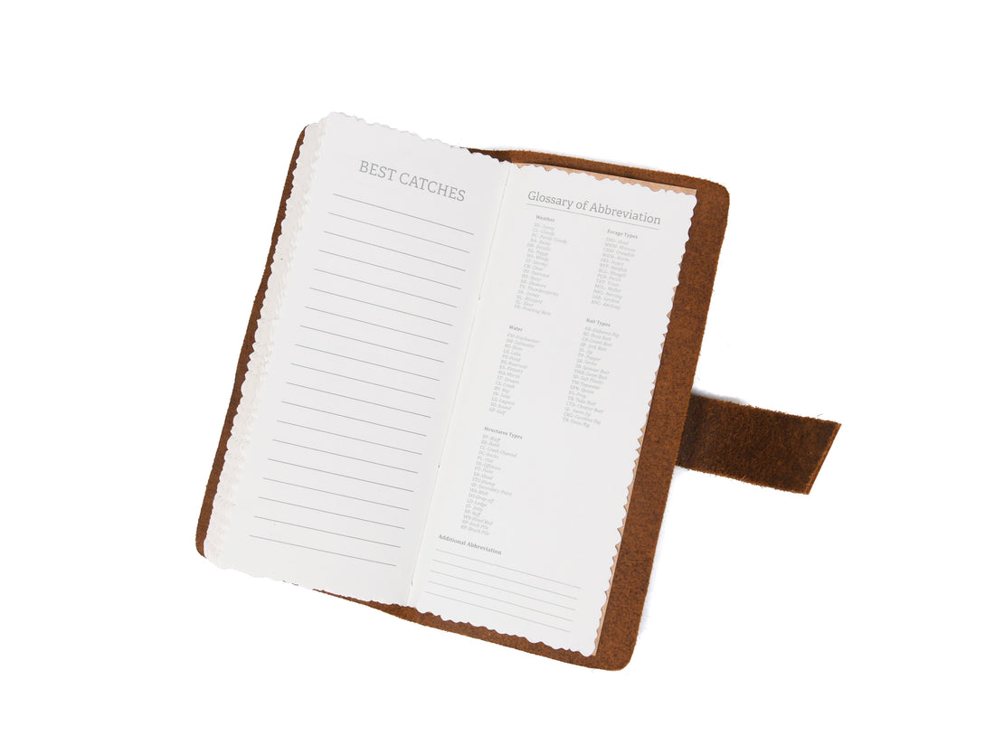 Fishing Leather Logbook