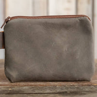 The Little Leather Pouch | Grey