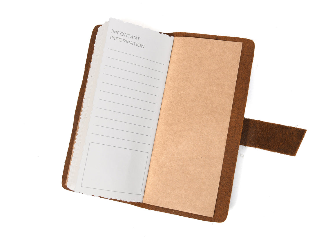 Fishing Leather Logbook