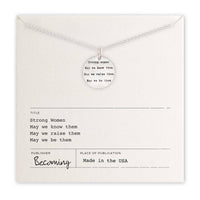 Strong Women Necklace | Silver