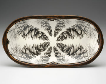 Pine Cone Rectangle Serving Dish