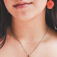 California Poppy Silhouette Earrings