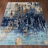 8'0"x9'8" | Blue Mosaic | Wool & Silk | 210000031262