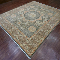 8'3"x9'9" | Brown Mamluk | Wool | 210000031265