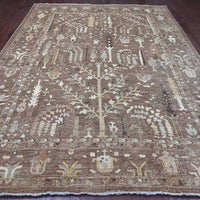 9'6"x11'8" | Brown Oushak | Wool | 210000031296
