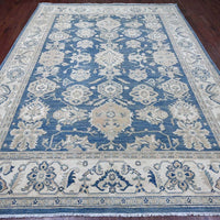 9'0"x11'8" | Blue Geometric | Wool | 210000031306