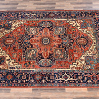 8'0"x9'10" | Orange Heriz | Wool | 210000031272