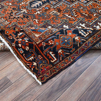 7'7" x 10'2" | Orange Vintage Persian | Wool | 210000028908