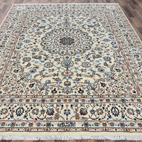 8'0"x10'1" | White Persian | Wool & Silk | 210000031276