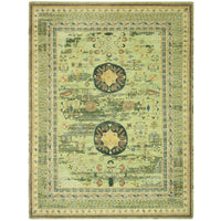 9'0" x 12'1" | Green Khotan | Wool | 210000028933