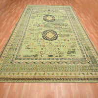 9'0" x 12'1" | Green Khotan | Wool | 210000028933