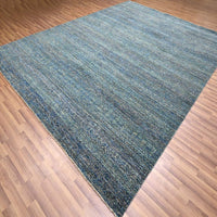 9'0"x11'10" | Blue Geometric | Wool | 210000031291