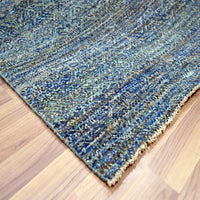 9'0"x11'10" | Blue Geometric | Wool | 210000031291