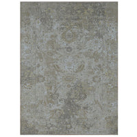 9'2" x 12'5" | Grey Broken Erased Design | Wool | 210000028919