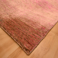 7'9" x 10'0" | Rose Pink Sari Silk | Wool & Silk | 210000028902